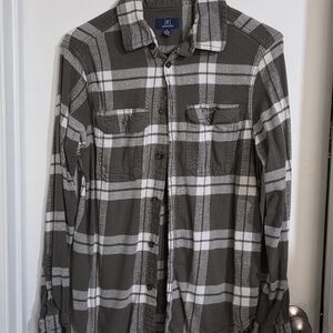 George Gray Plaid Button Down Shirt